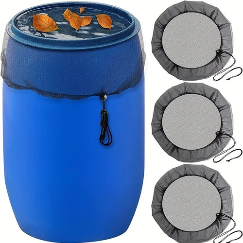 Rain barrel screen covers - barrel,