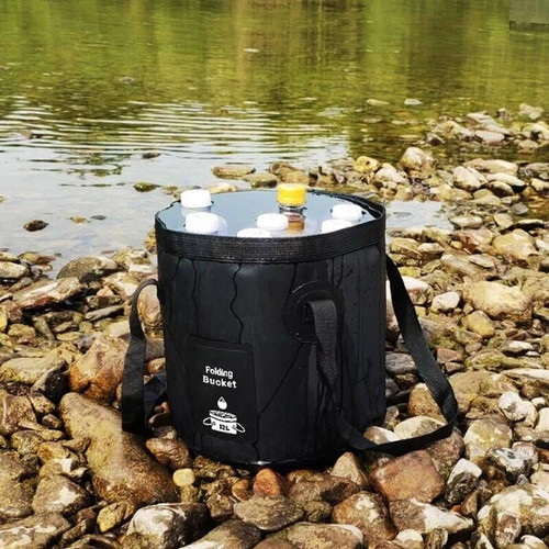Folding bucket 12l water - folding,